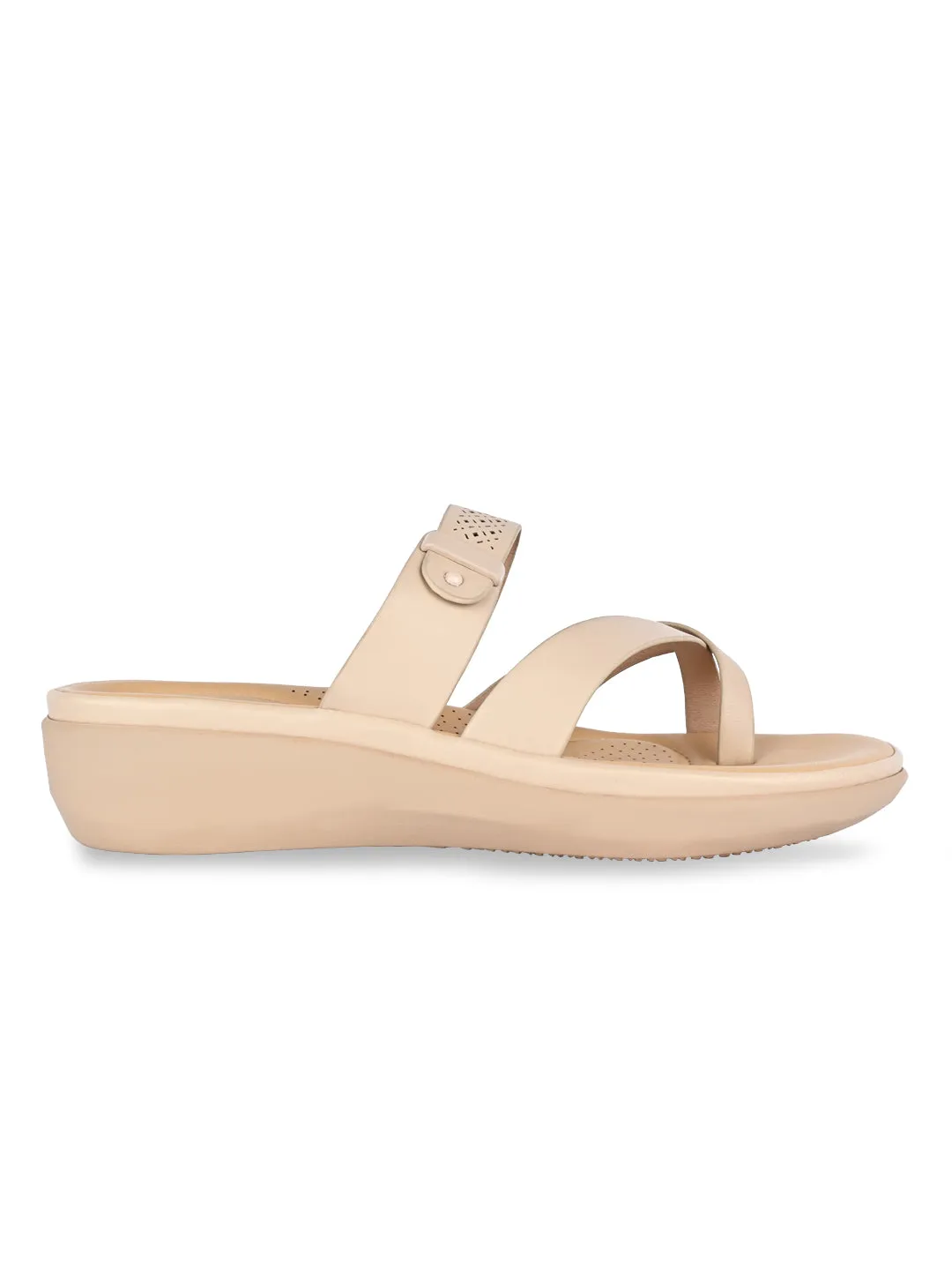Rocia By Regal Beige Women Classic Laser Cut Flats