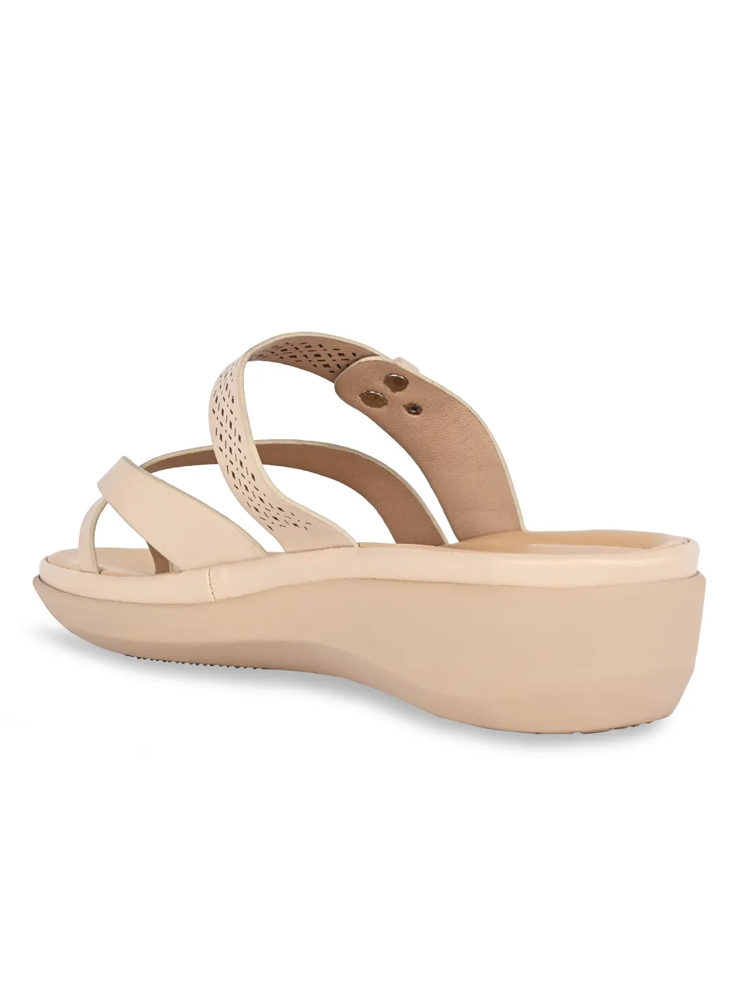 Rocia By Regal Beige Women Classic Laser Cut Flats
