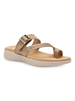 Rocia By Regal Taupe Women Comfort Casual Flats