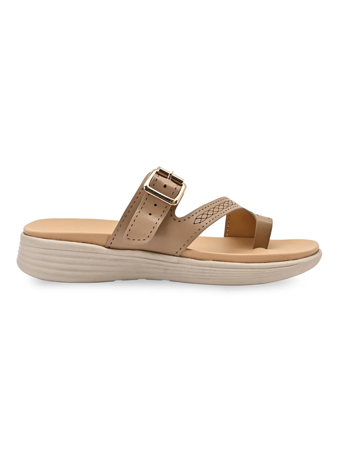 Rocia By Regal Taupe Women Comfort Casual Flats