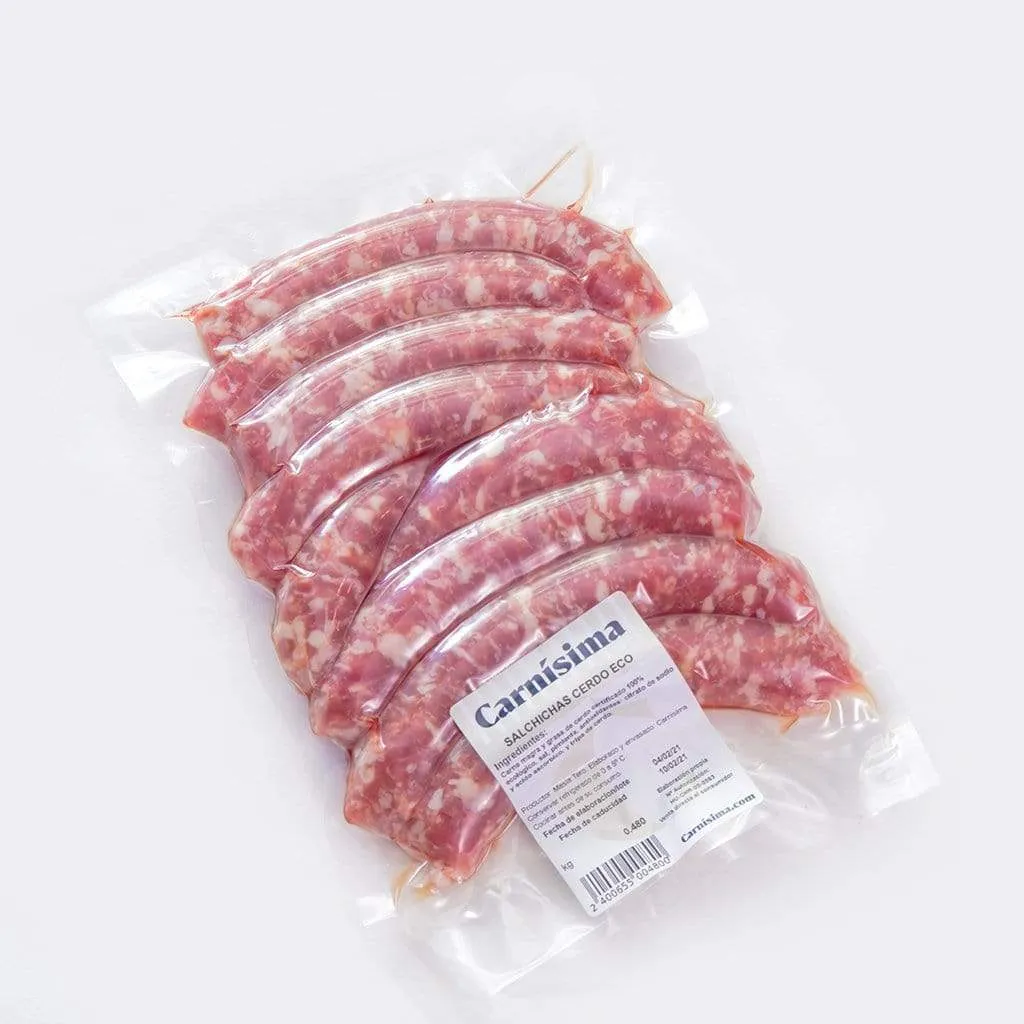 Salchichas de Cerdo eco sin conservantes 1 kg