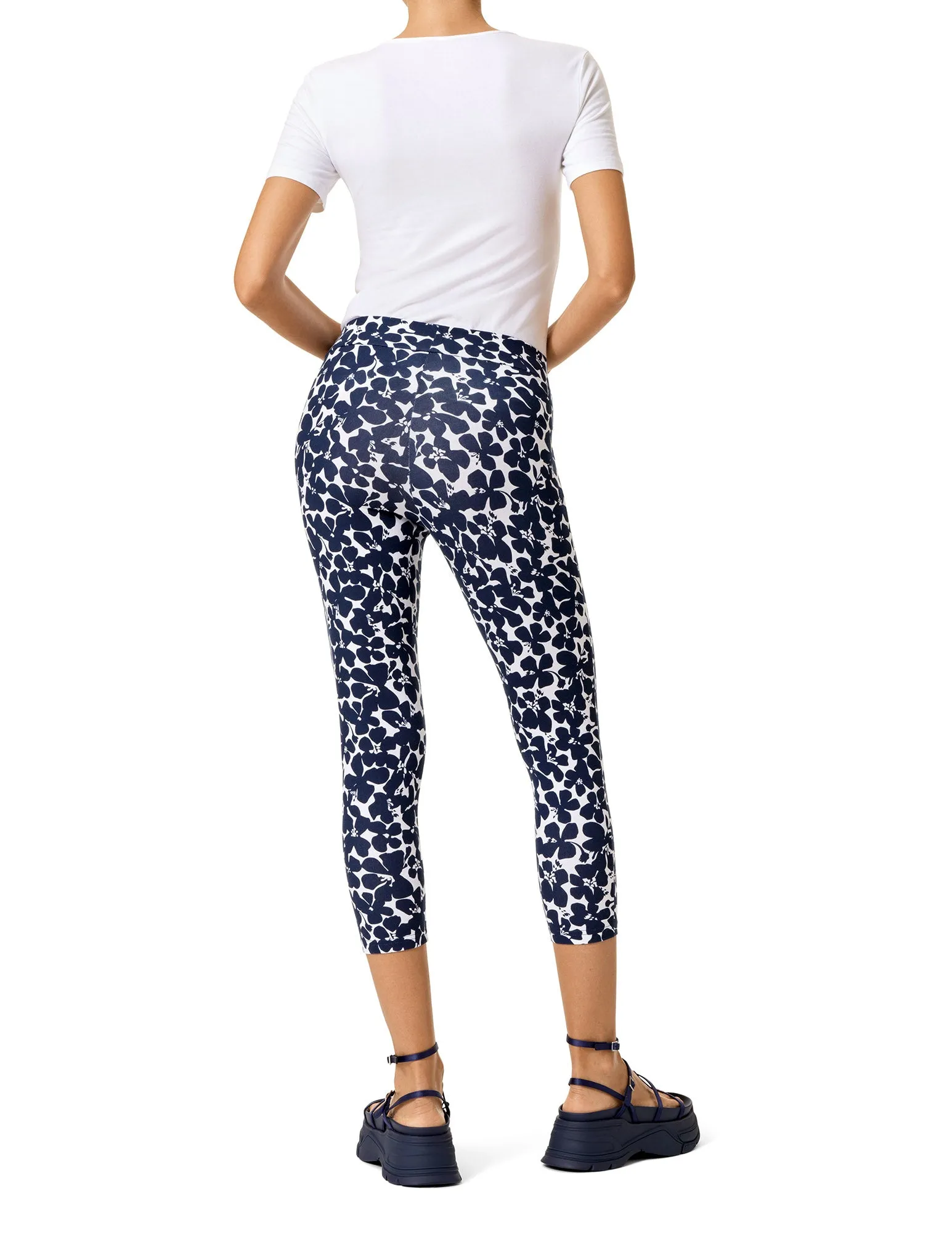 Shade Floral Cotton Capri