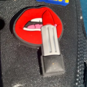 SHOE CHARMS - RUBY RED LIPS