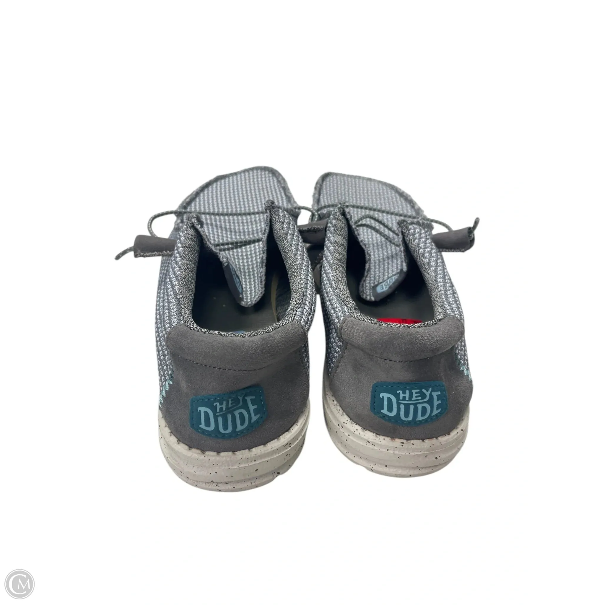 Shoes Flats By Hey Dude In Grey, Size: 9