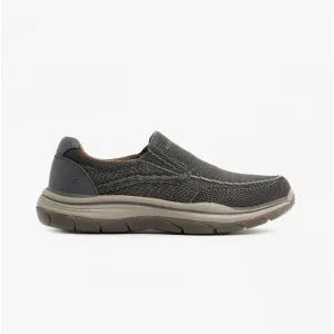 Skechers 204478/BLK EXPECTED 2.0-COWEN Mens Slip-On Moccasin Black