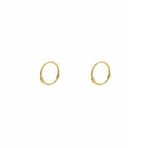 Slim Lightweight Huggie Earrings (14K)