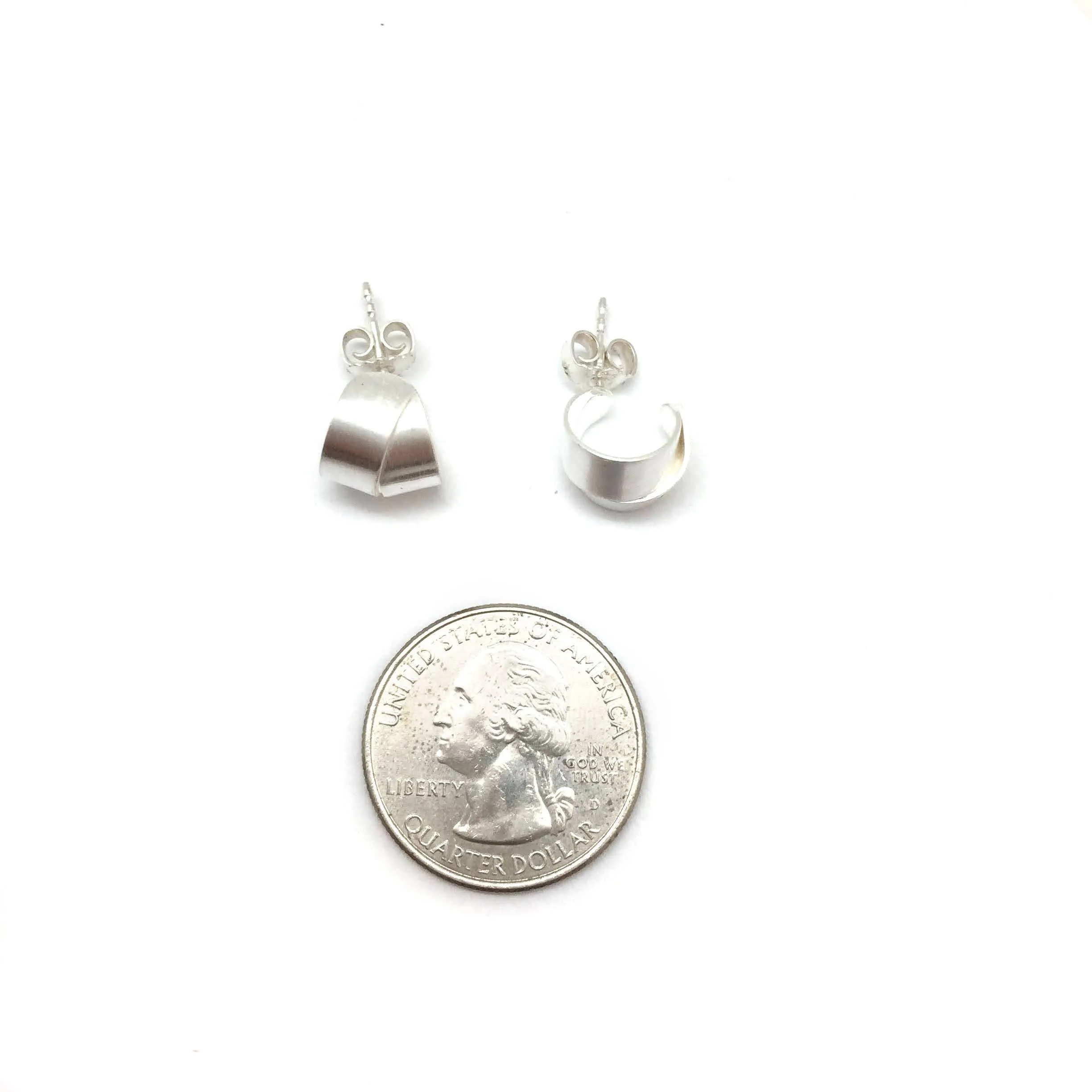 Small Dual Silver Hoop