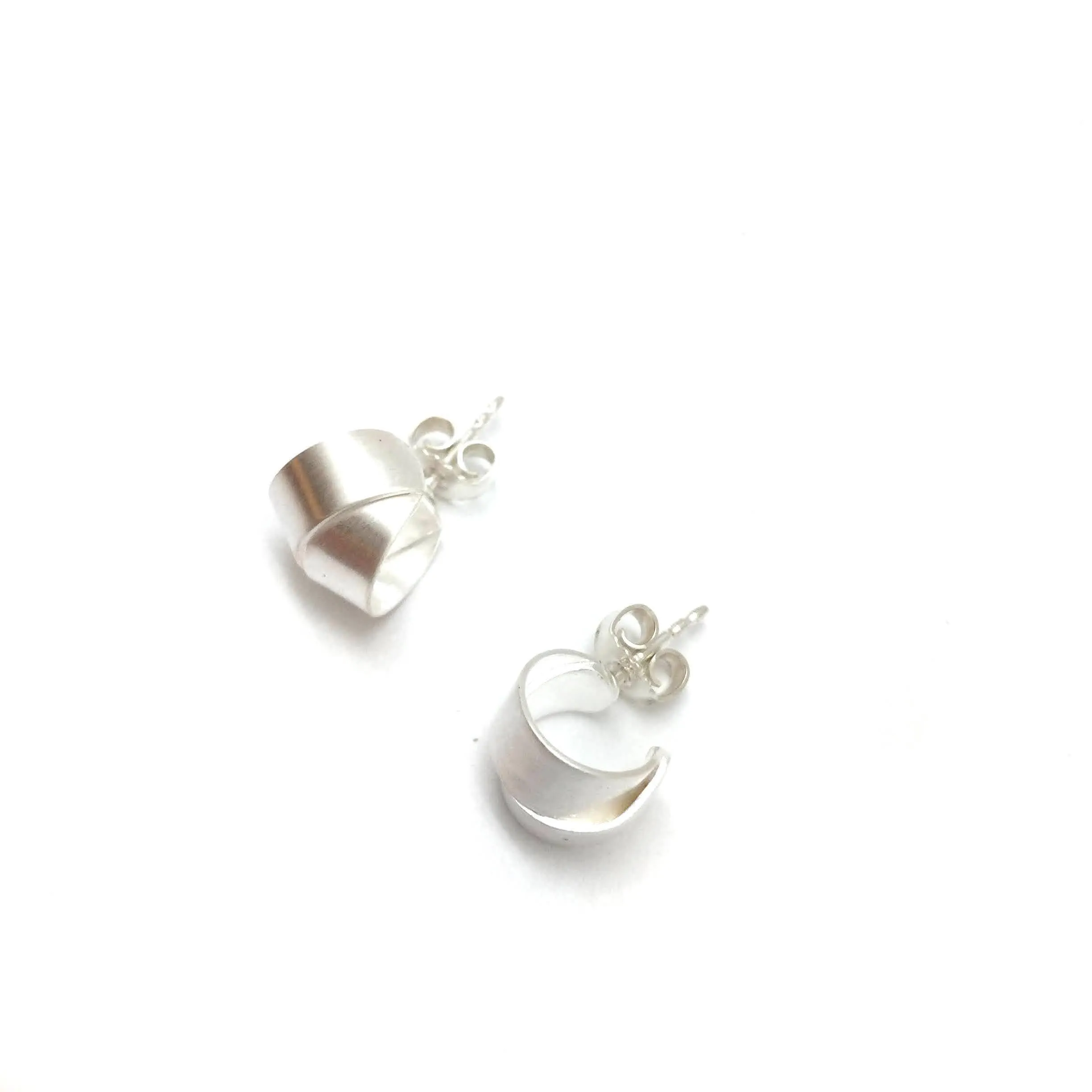 Small Dual Silver Hoop