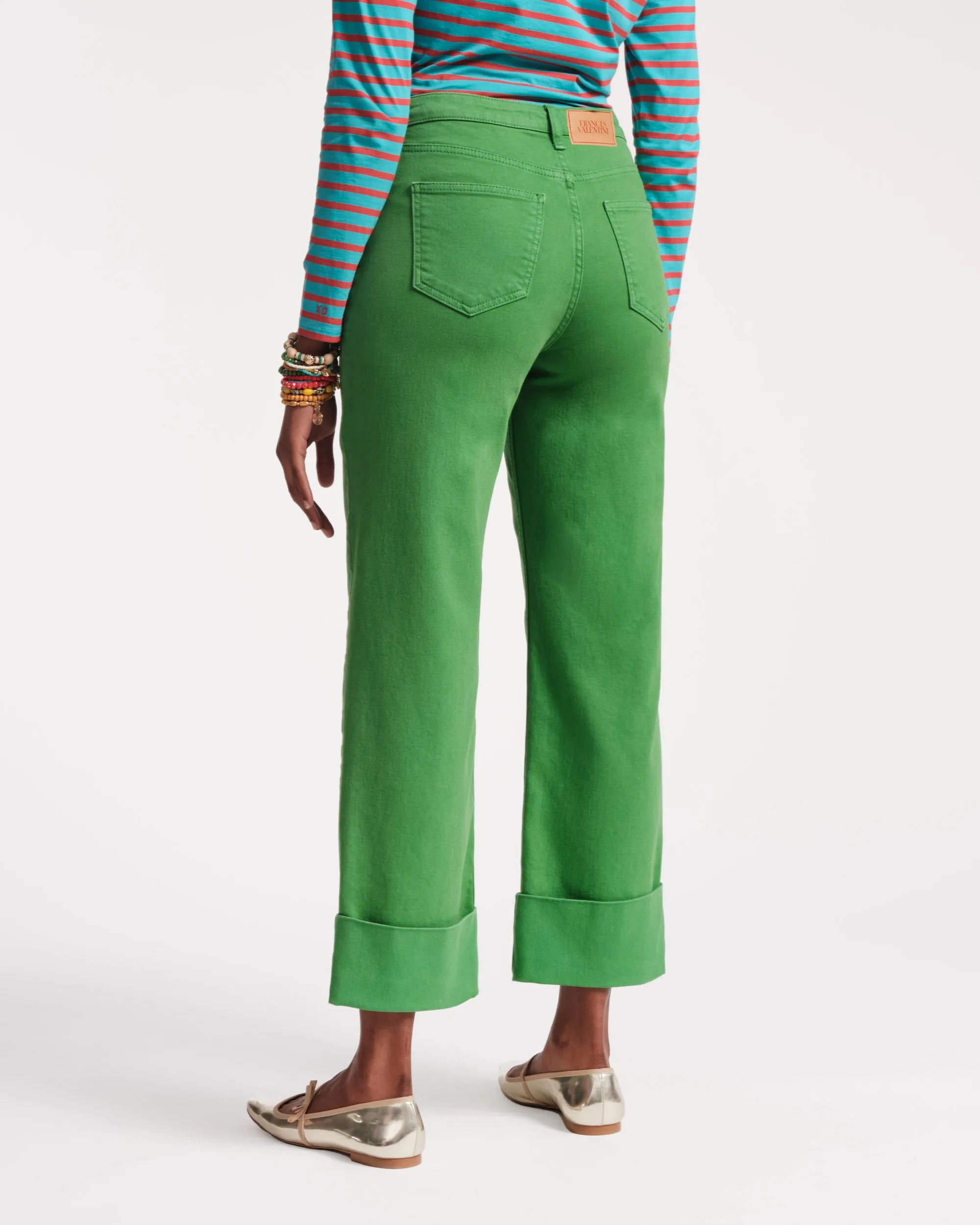 Smarty Cuffed Jeans - Green