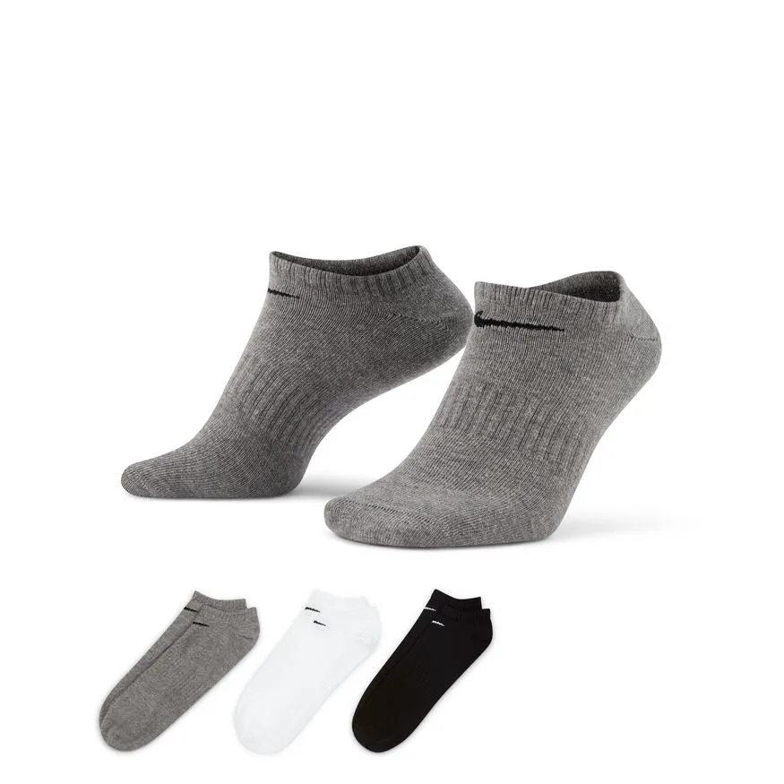 Socks No Show Lightweight 3 Pack Medium