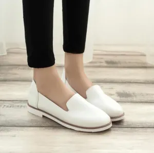Spring Street Little White Shoes Fashion women Flats Women flat Shoes Women Ladies Girls