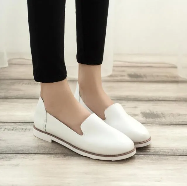 Spring Street Little White Shoes Fashion women Flats Women flat Shoes Women Ladies Girls