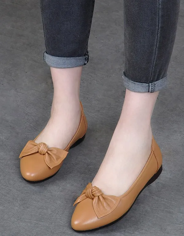 Spring Summer Pointed Toe Comfort Flat Shoes