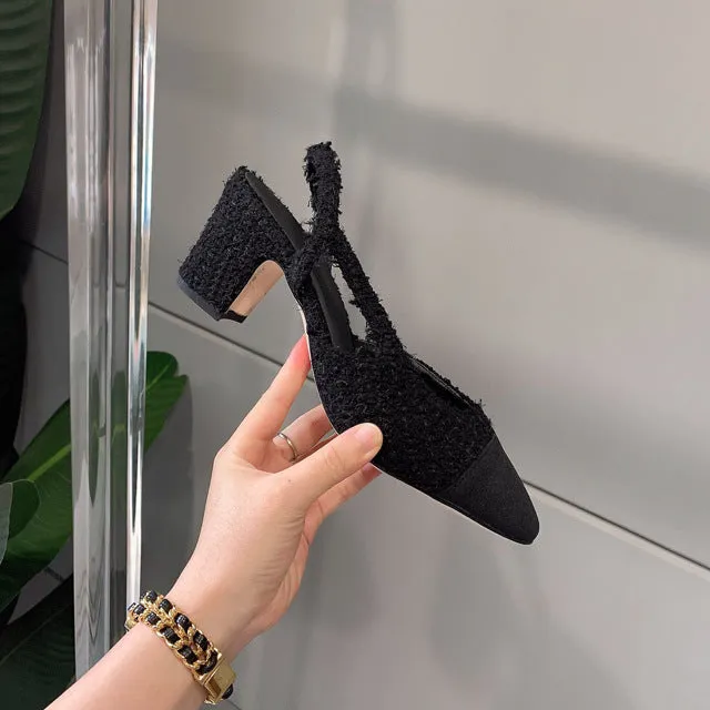 Summer Woolen Small Fragrant Wind Sandals Mixed Colors