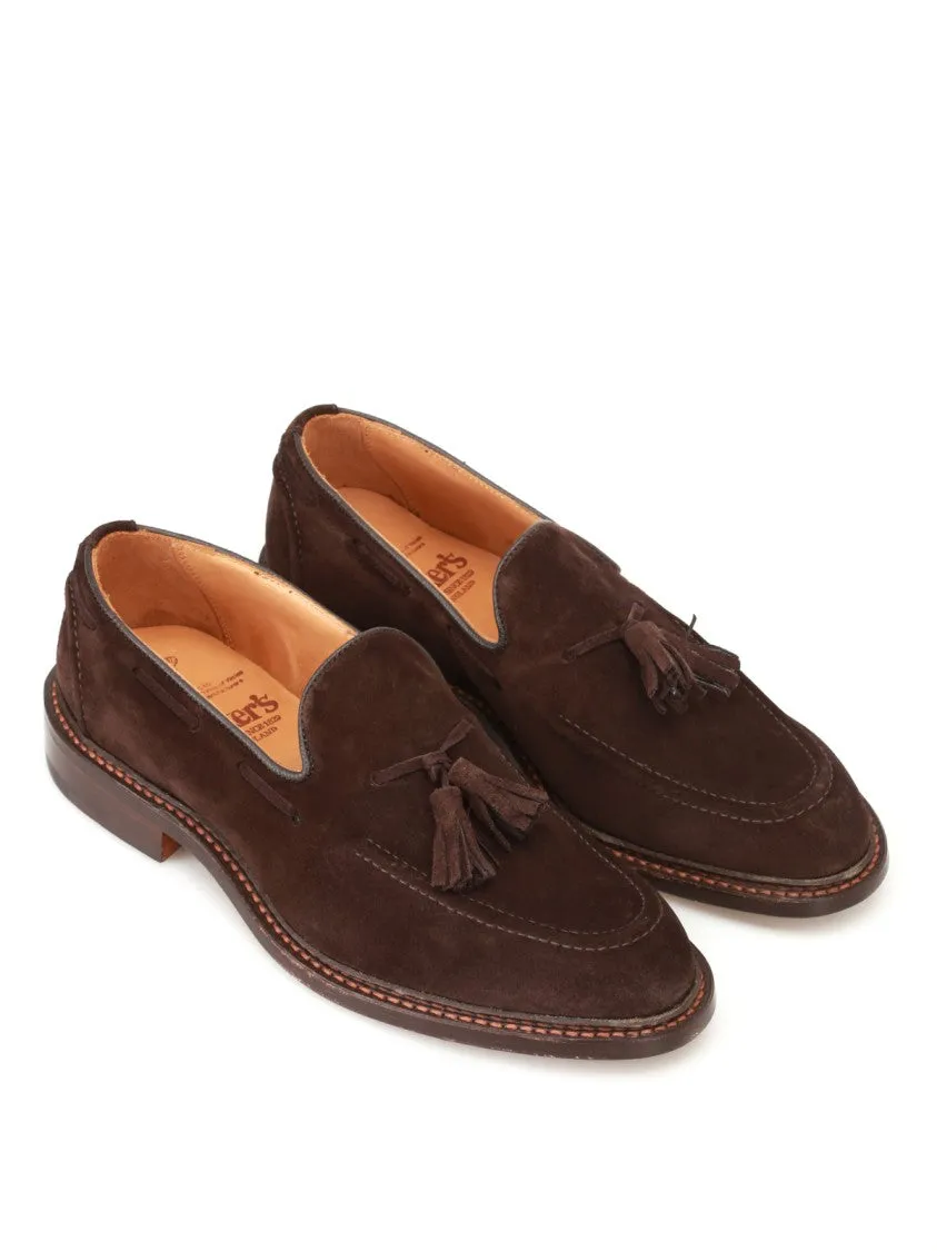 Tassel Loafers In Brown Suede