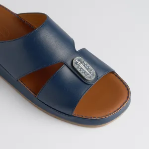 The Classic - Indigo Blue Nappa (Wide Fit)