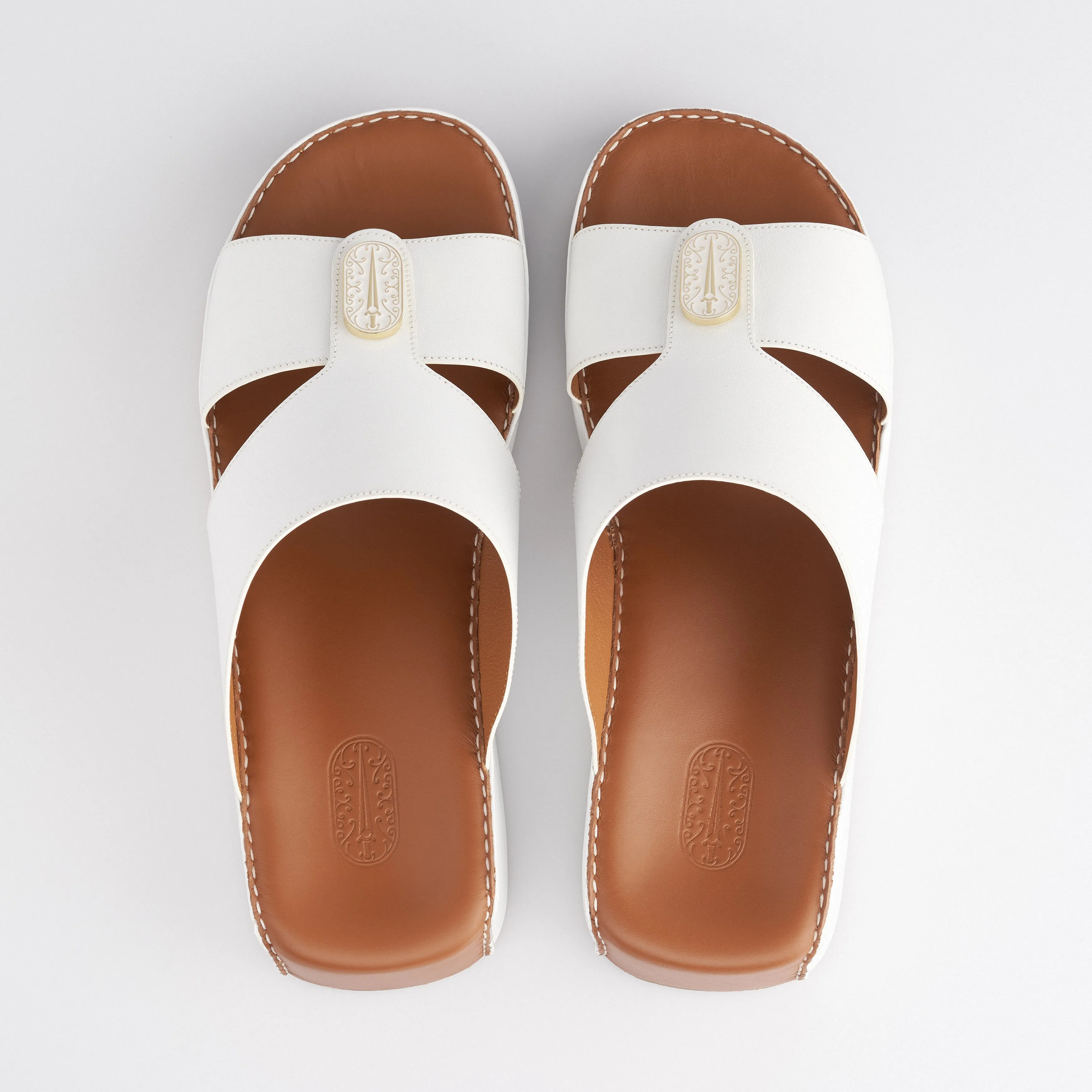 The Classic - Noble White Nappa (Wide Fit)