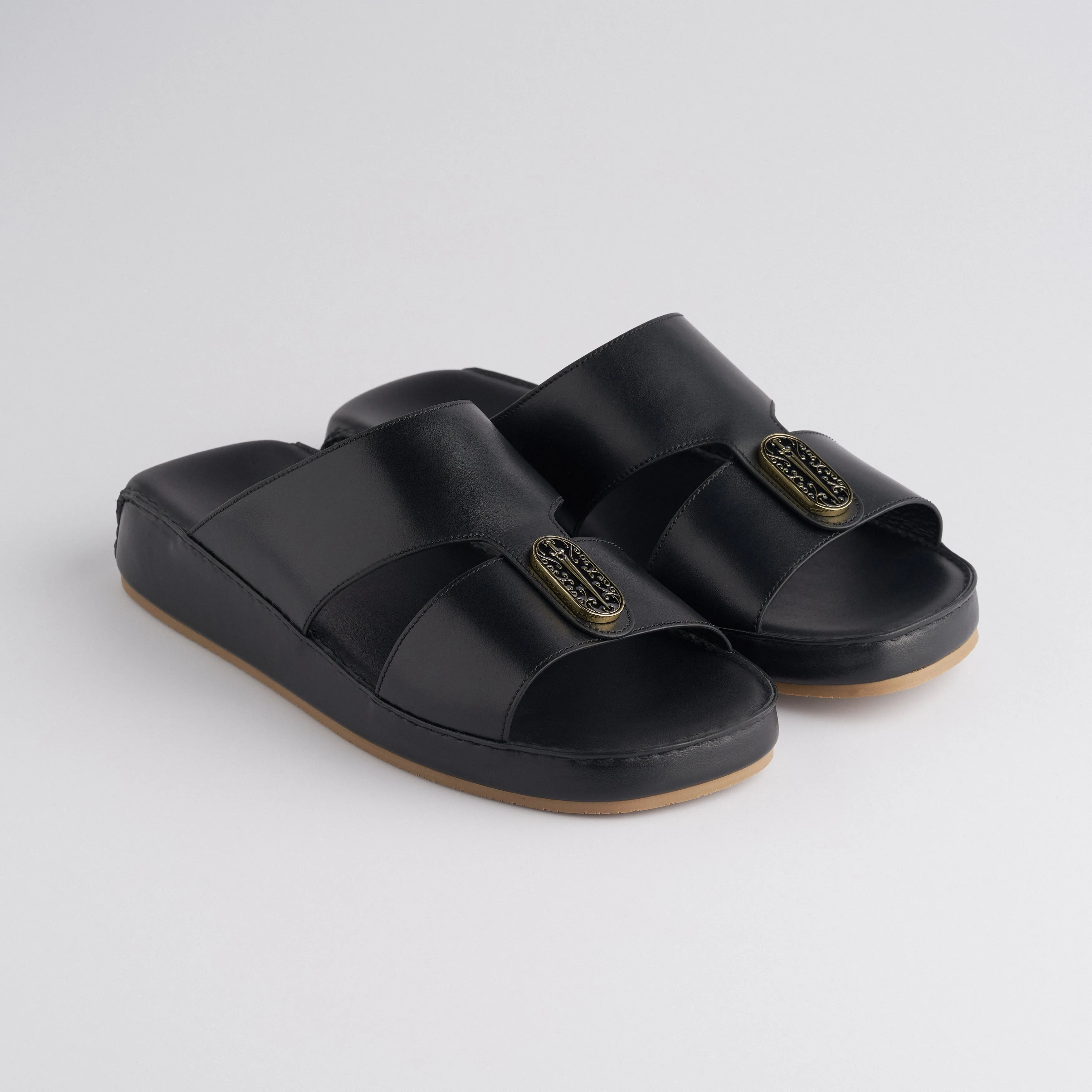 The Classic - Obsidian Black Nappa (Wide Fit)