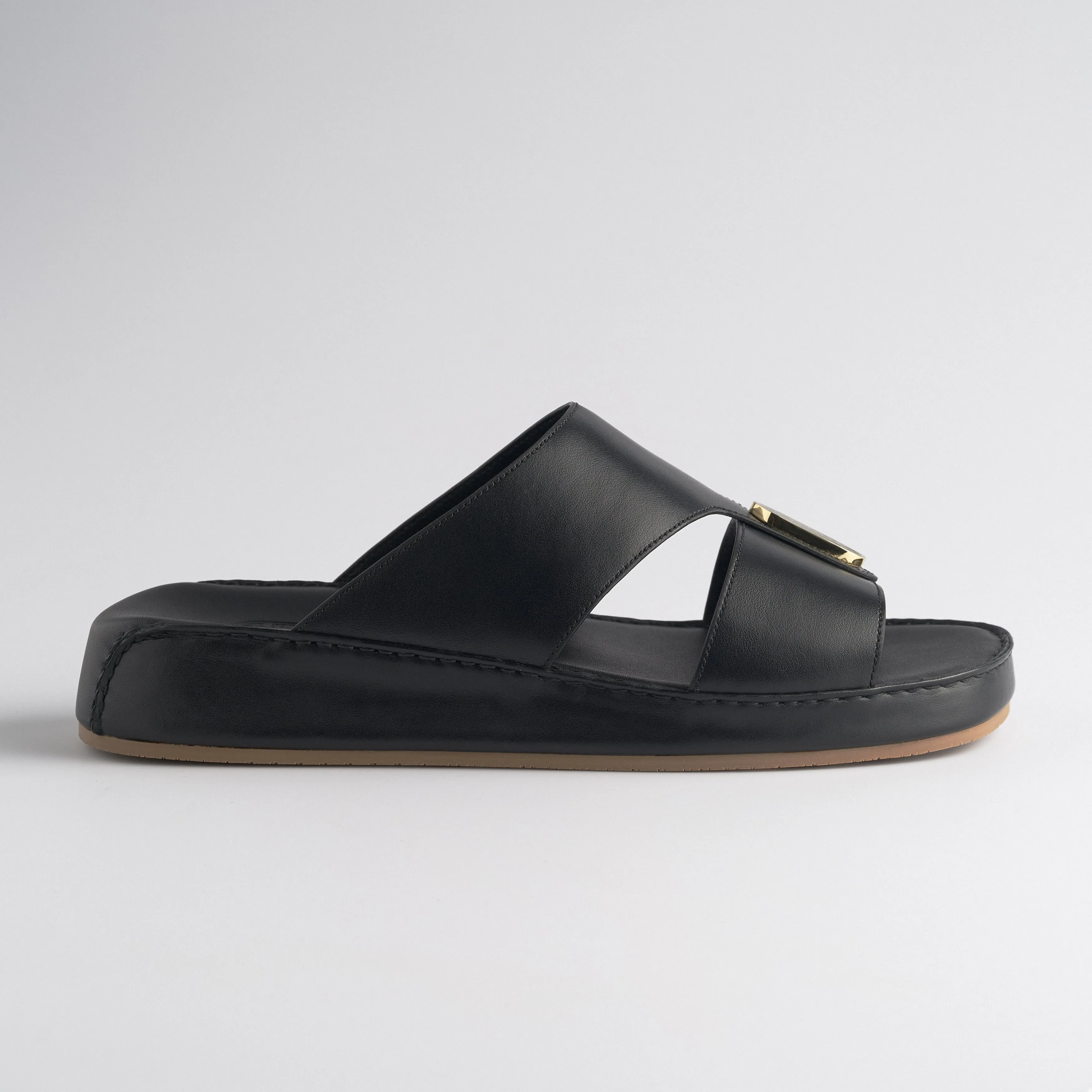 The Classic - Obsidian Black Nappa (Wide Fit)