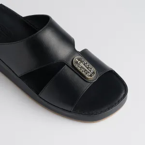 The Classic - Obsidian Black Nappa (Wide Fit)