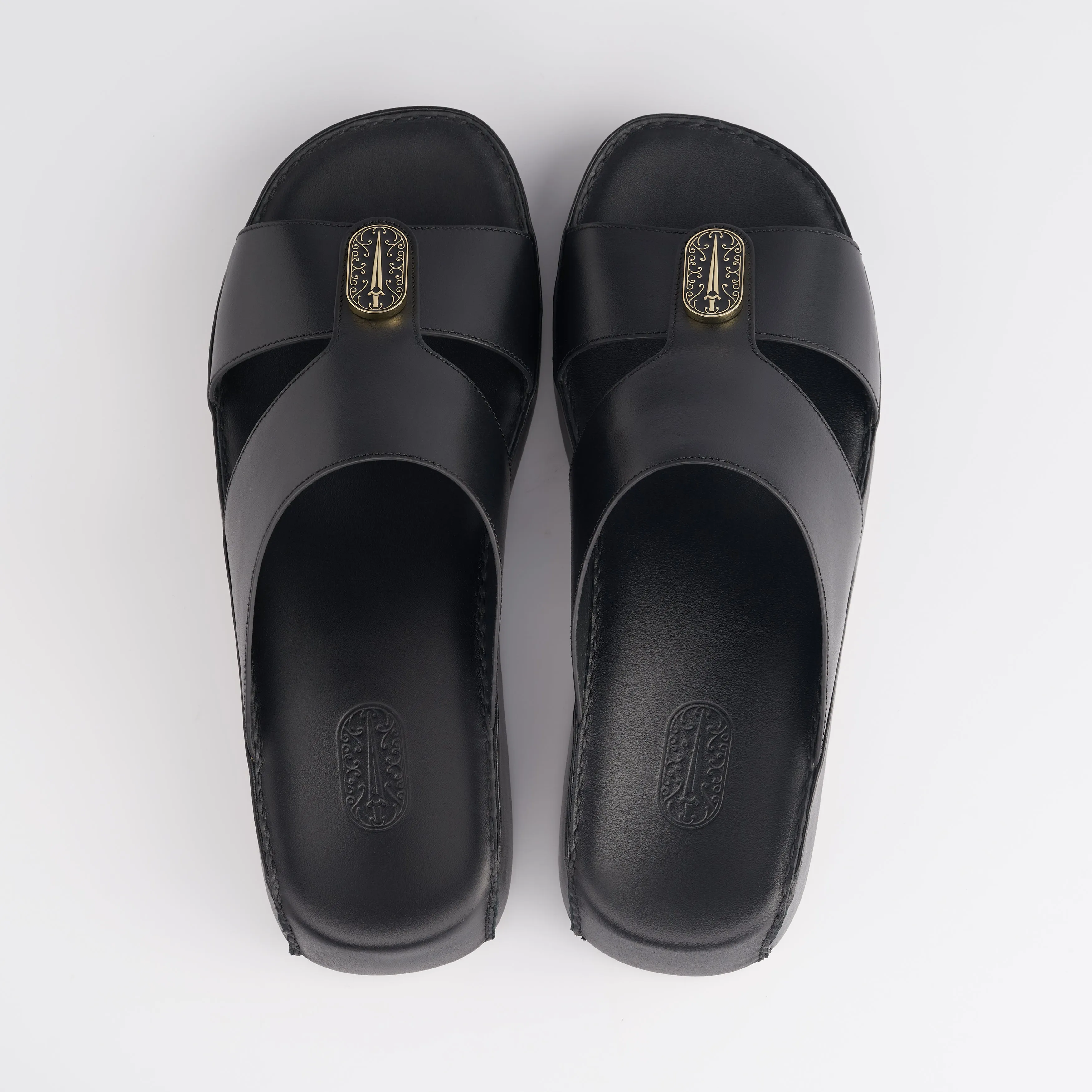 The Classic - Obsidian Black Nappa (Wide Fit)