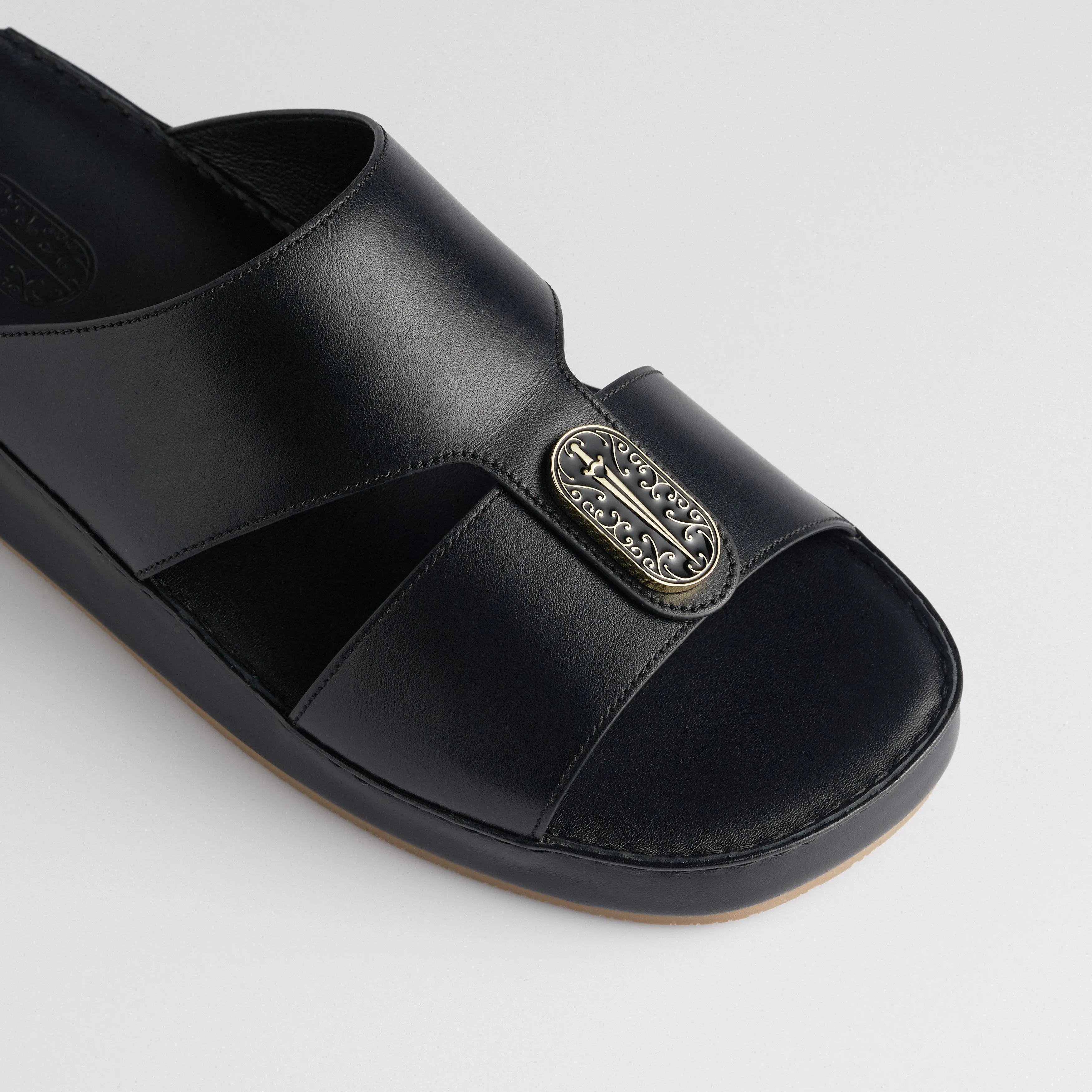 The Classic - Obsidian Black Nappa (Wide Fit)