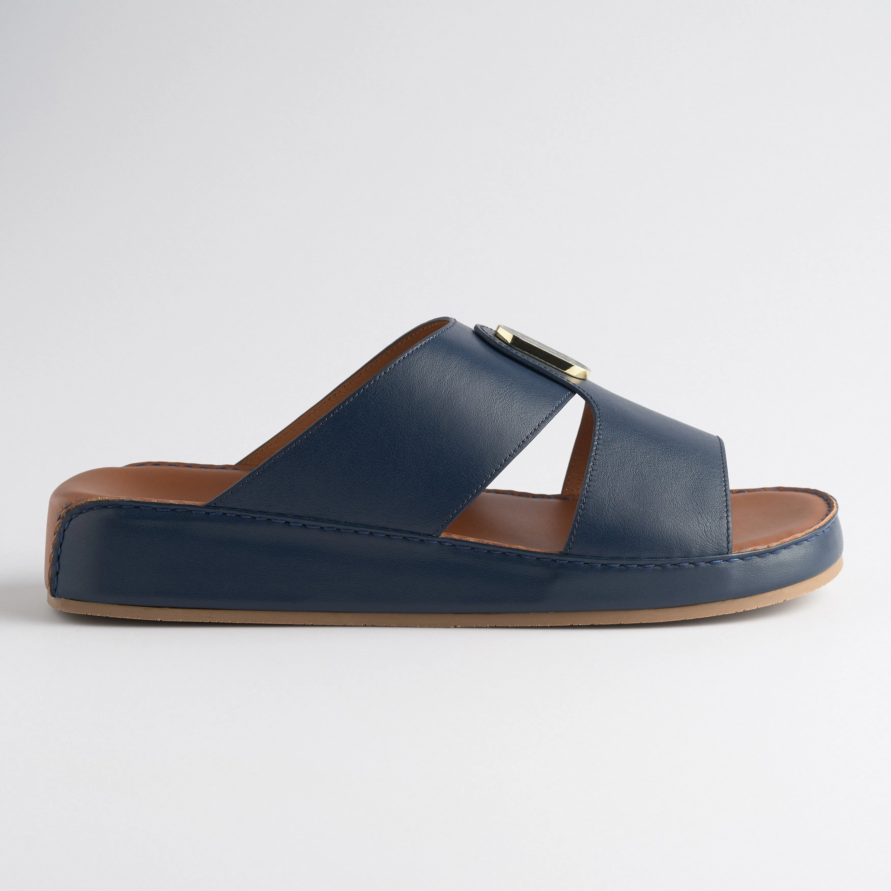 The Crown - Indigo Blue Nappa (Wide Fit)