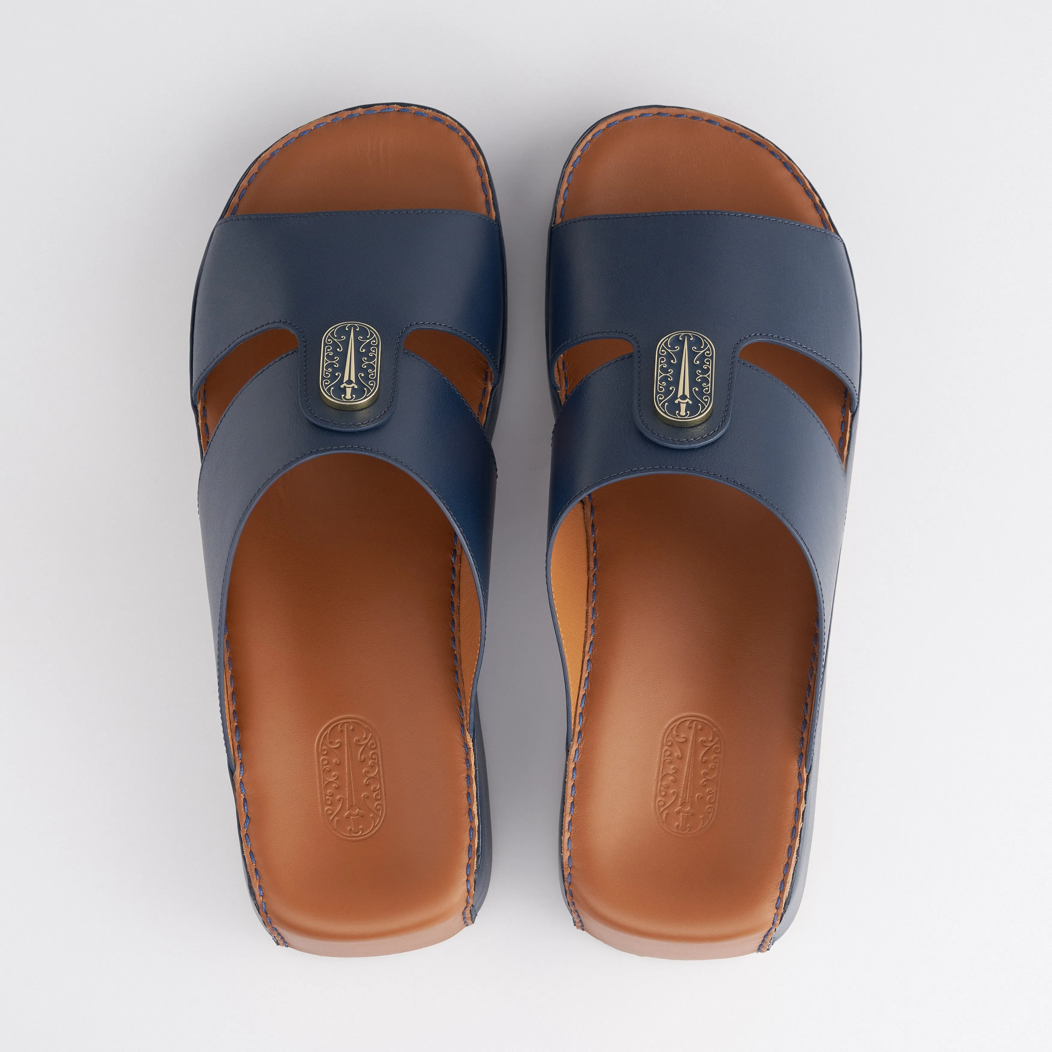 The Crown - Indigo Blue Nappa (Wide Fit)