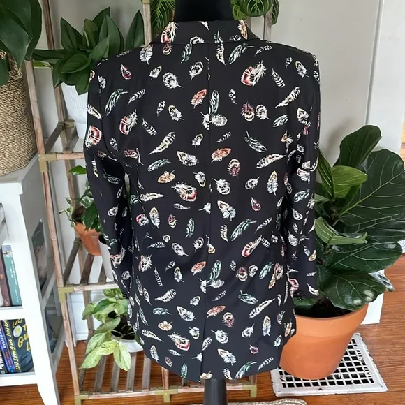The Kooples feather print blazer XS
