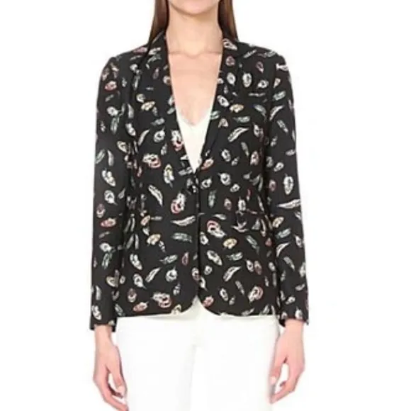 The Kooples feather print blazer XS