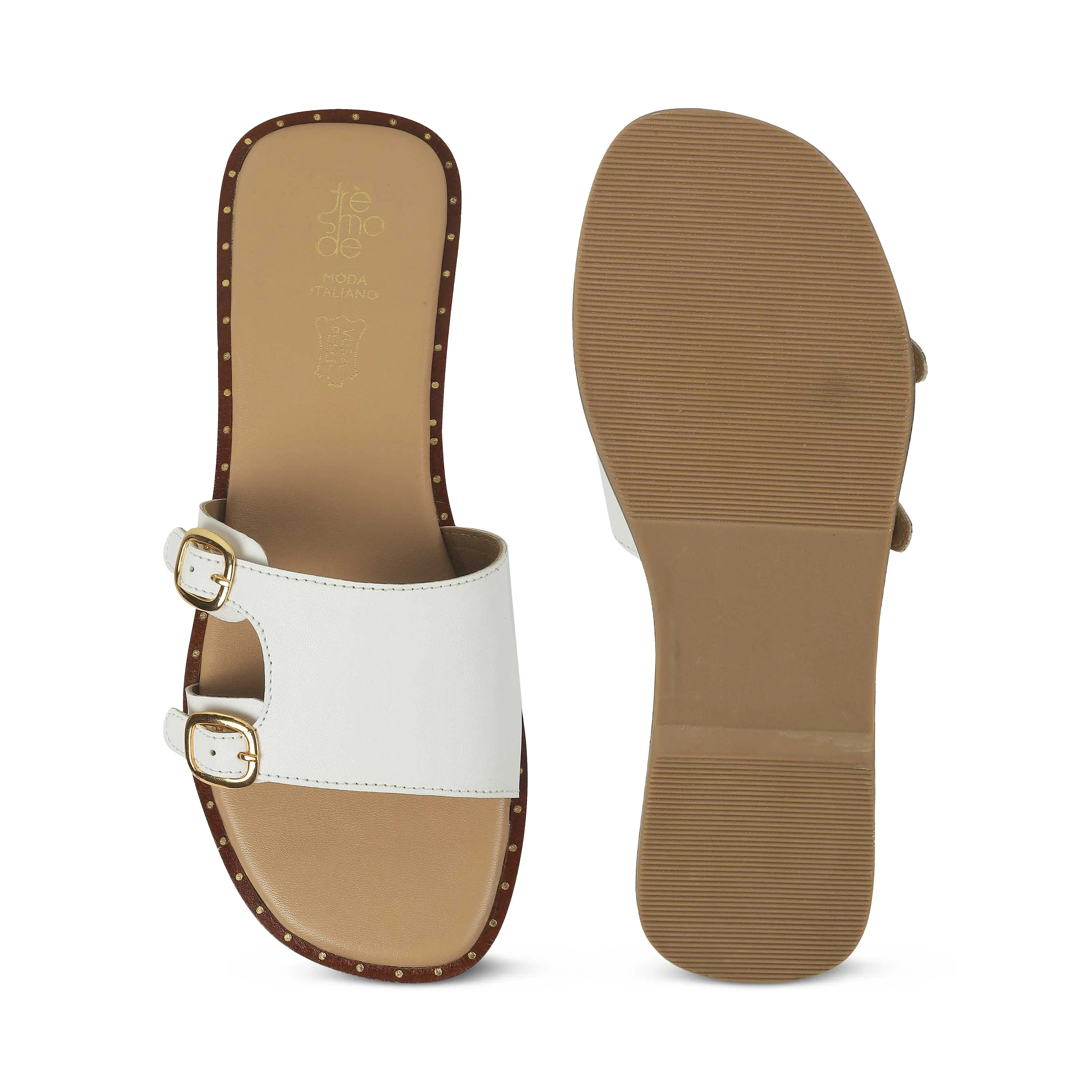 Tresmode Frati White Women's Casual Flats