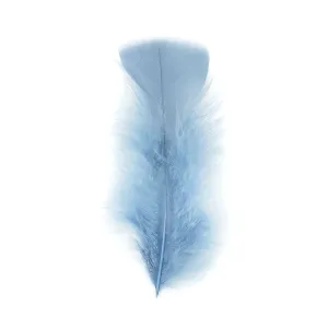 Turkey Feather Flats Dyed - Country Blue