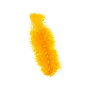 Turkey Feather Flats Dyed - Gold