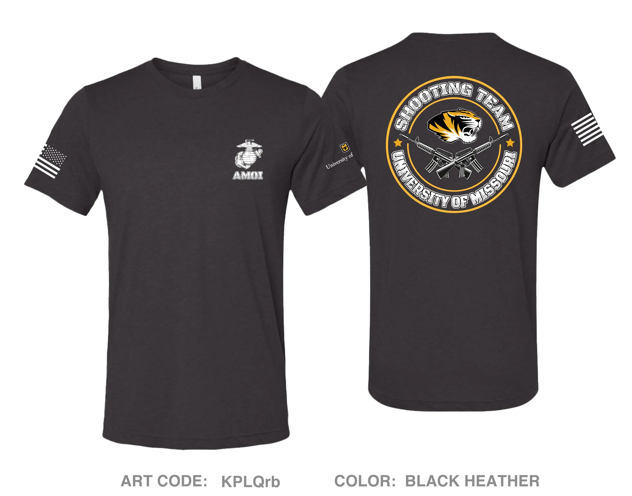 University of Missouri NROTC Comfort Unisex Triblend SS Tee - KPLQrb