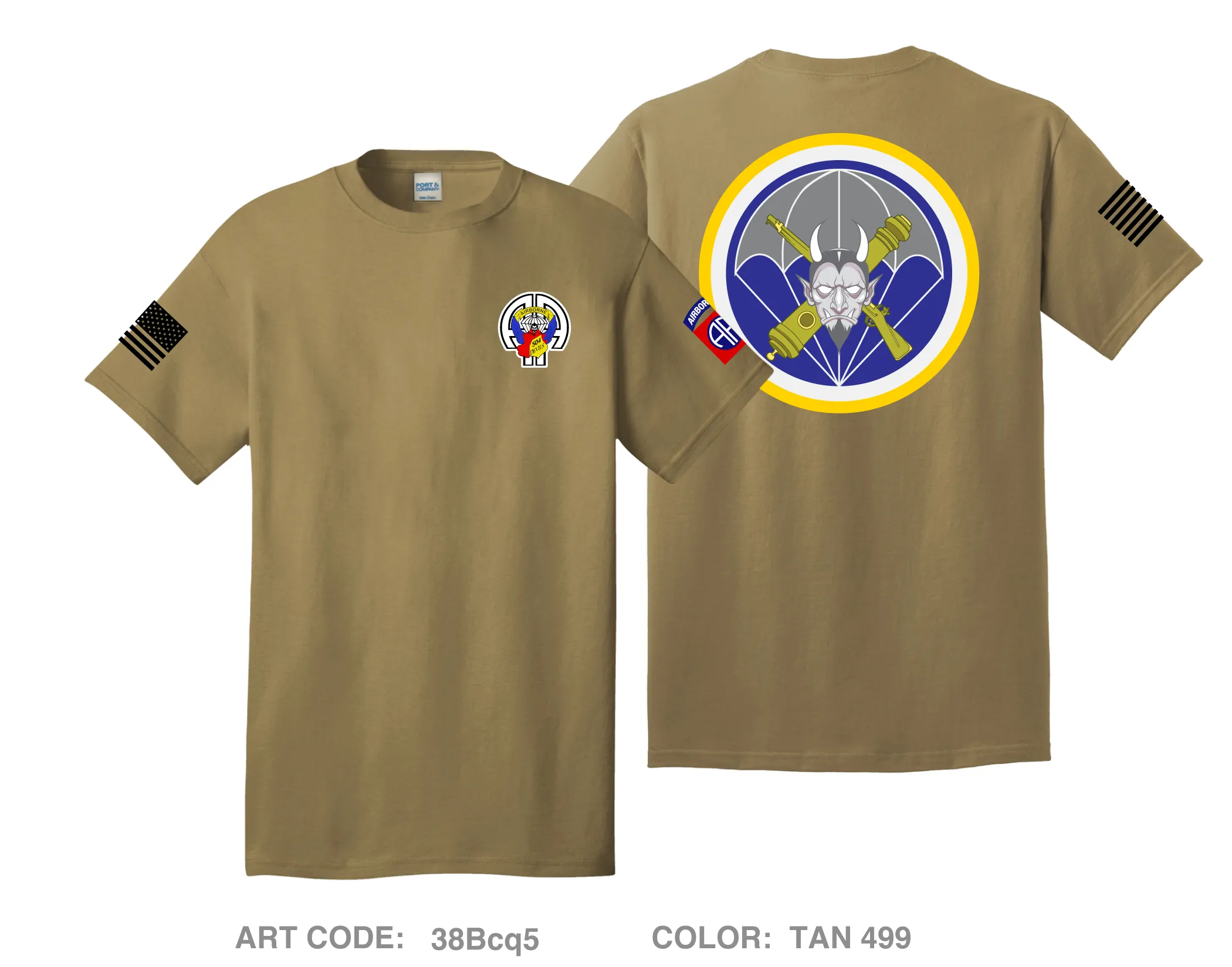 White Devil FIST, HHB, 3-319th AFAR Comfort Unisex Cotton SS Tee - 38Bcq5