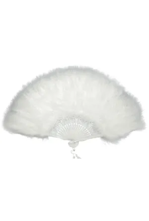 White Feather Fan
