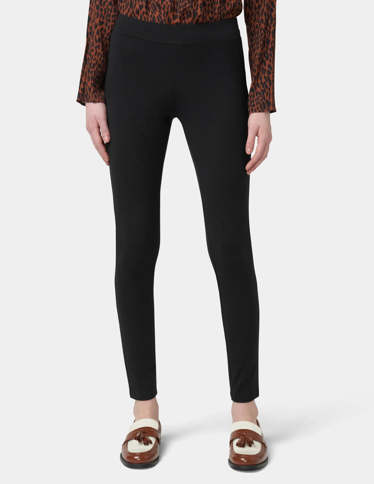 Wide Waistband Blackout Cotton Leggings