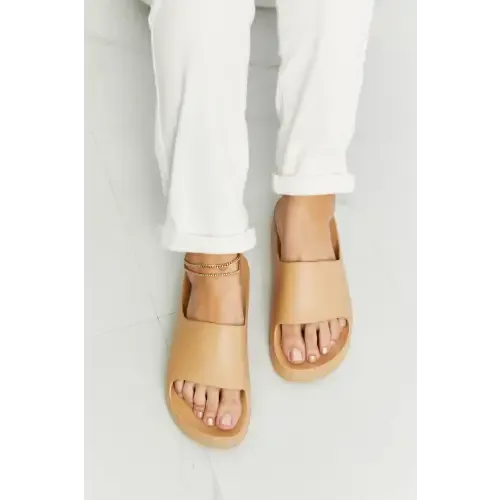 Wild Diva Summer Feels Platform Slides Elevate Your Sunny Style