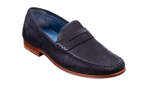 William - Dark Navy Suede Loafer