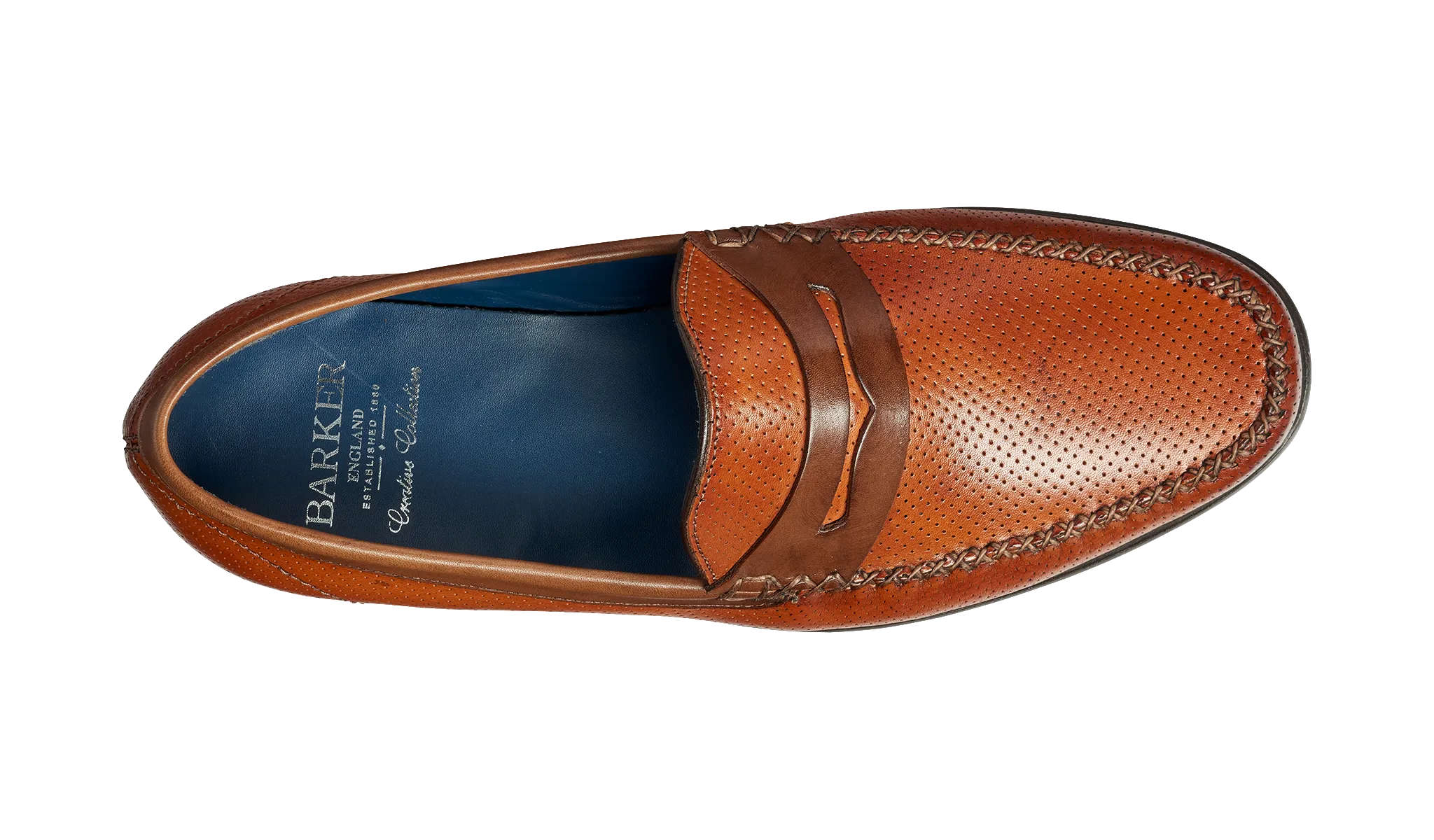 William - Rosewood Perf Hand Painted / Brown Saddle