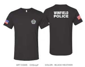 Winfield Police Department Comfort Unisex Triblend SS Tee - CVSmpF