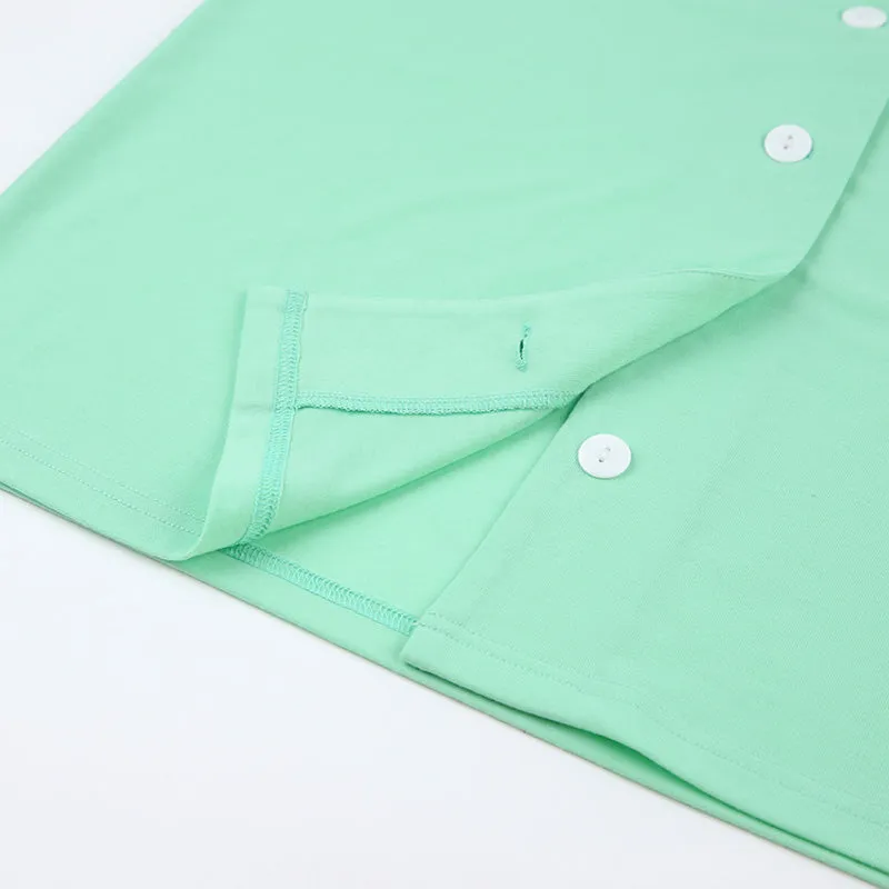 Women Pajamas Set 2 Piece Full Sleeve Trouser Nightwear Cozy Green Pajamas