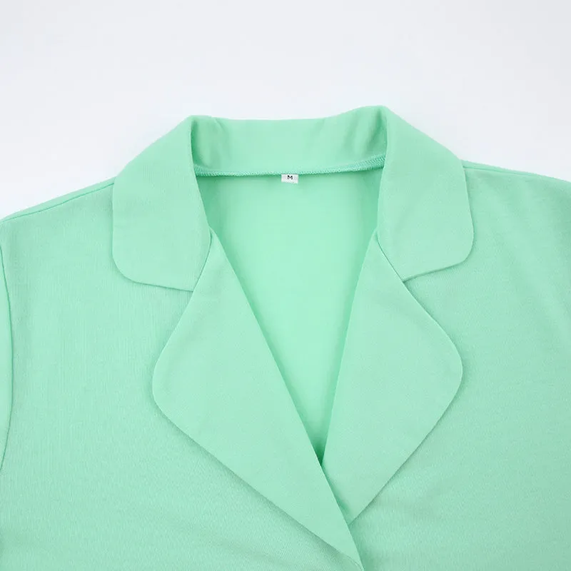 Women Pajamas Set 2 Piece Full Sleeve Trouser Nightwear Cozy Green Pajamas