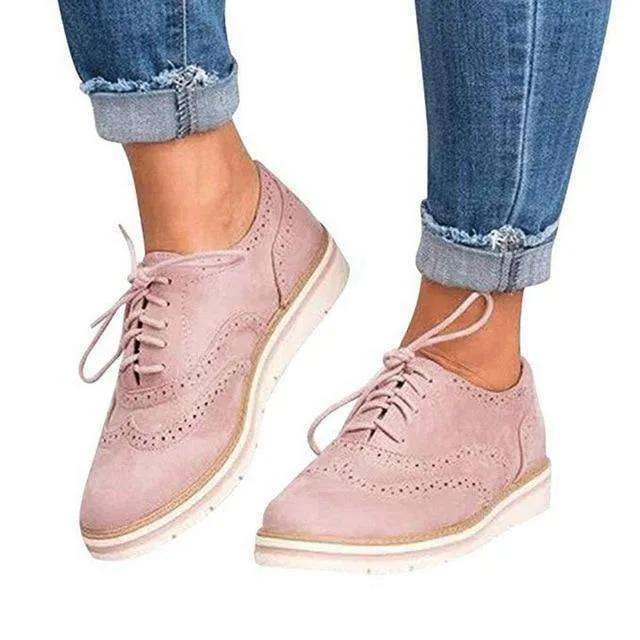 Women's Casual Lace up Oxfords Flats