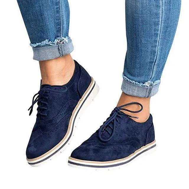Women's Casual Lace up Oxfords Flats