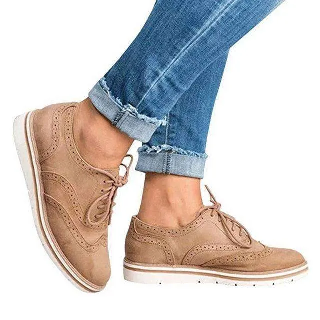 Women's Casual Lace up Oxfords Flats