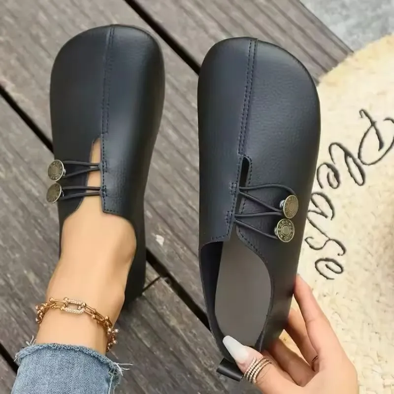 Women's Comfort Loafers – Soft Non-Slip Leather Flats