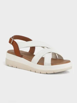 Womens "LUELLA" Casual Cross Over Sandals