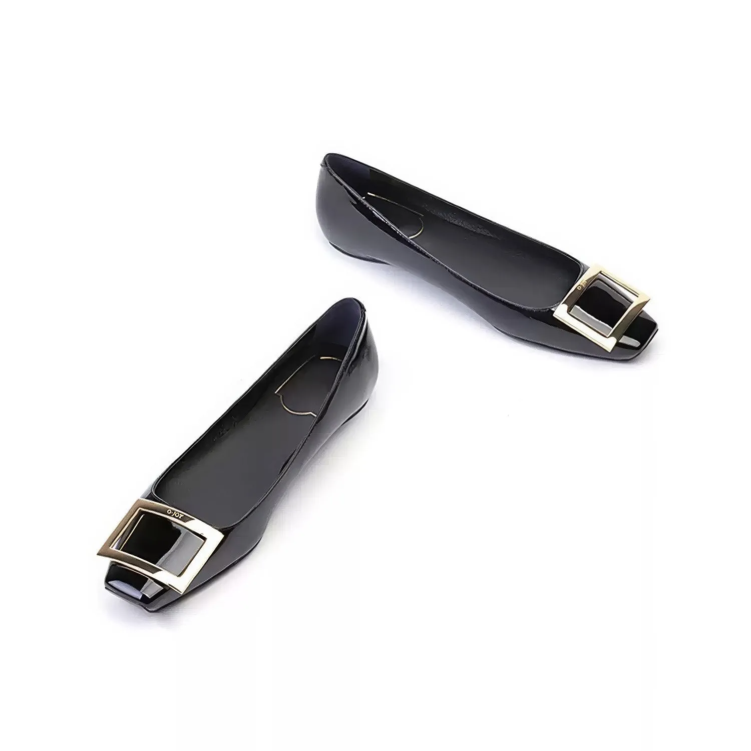 Women's Trompette Ballet Flats with Signature Buckle Detail