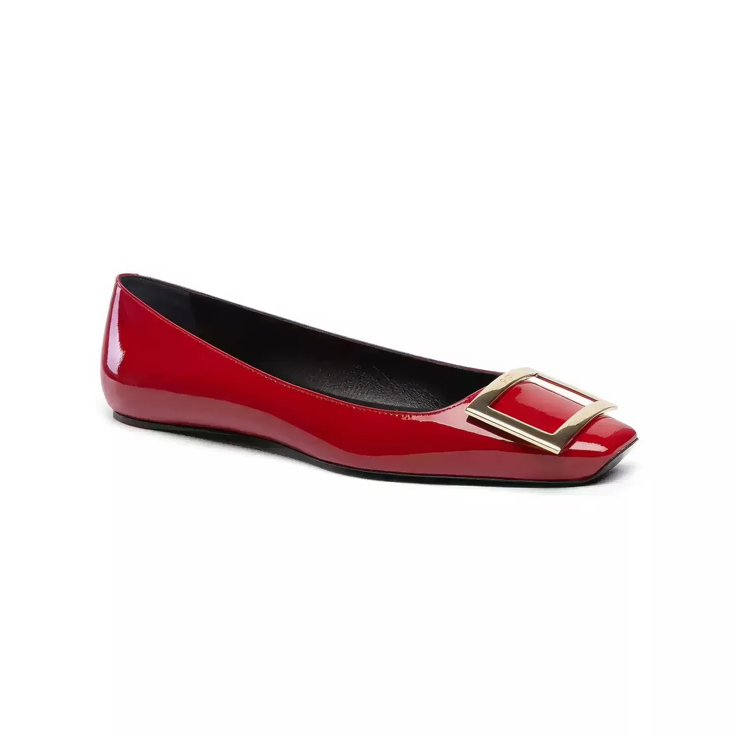 Women's Trompette Ballet Flats with Signature Buckle Detail